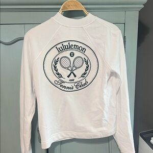 Lulu Cotton French Terry Crewneck Tennis Club